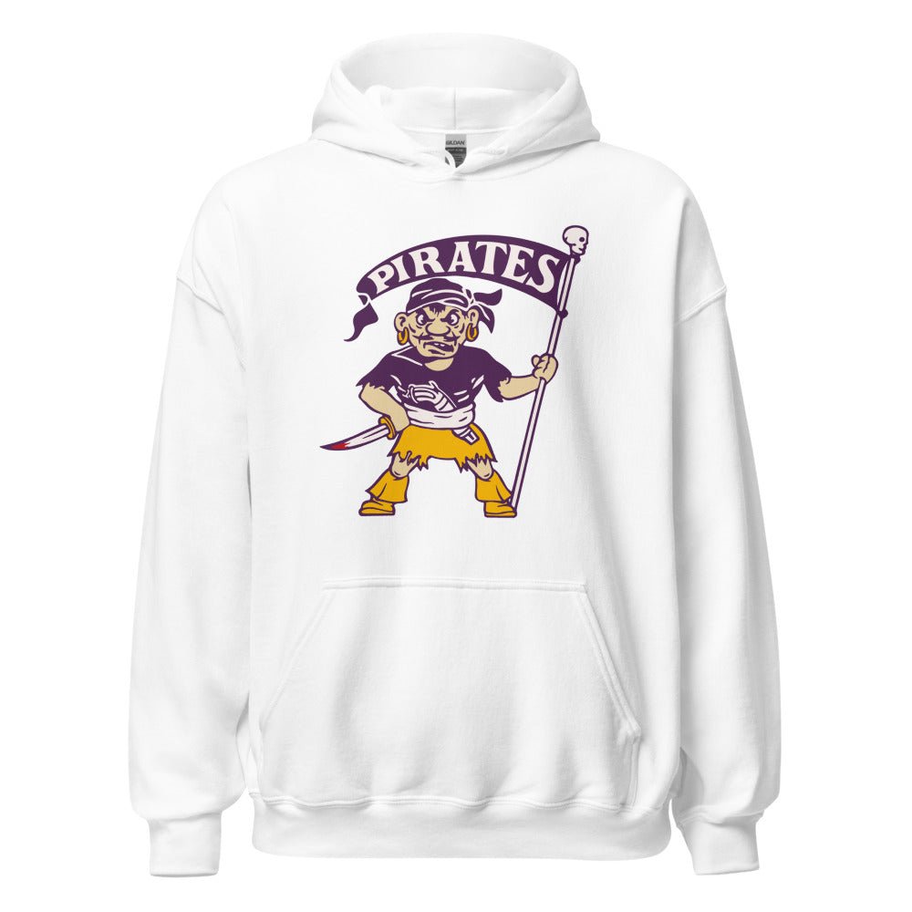 Vintage East Carolina Hoodie - 1950s Pirates Mascot Art Hoodie - Rivalry Week