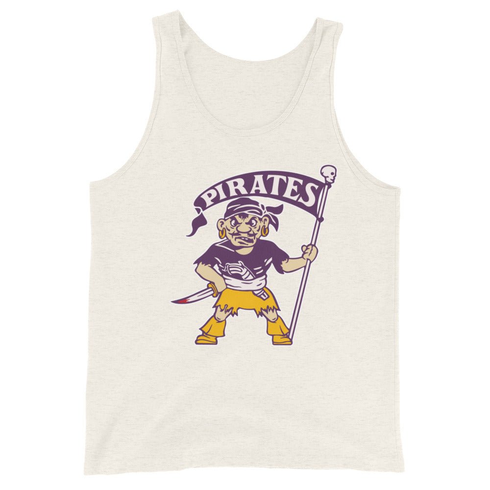 Vintage East Carolina Men's Tank Top - 1950s Pirates Mascot Art Mens Tank Top - Rivalry Week