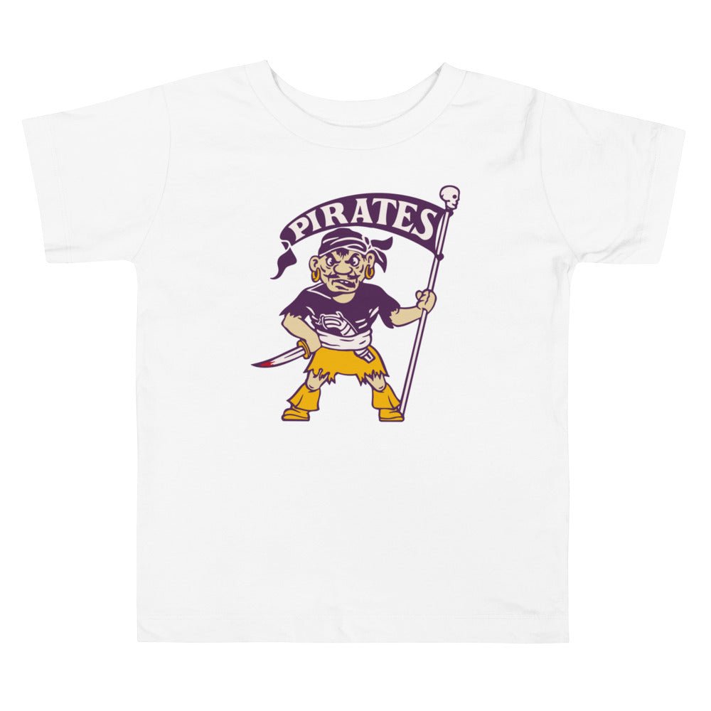 Vintage East Carolina Toddler T Shirt - 1950s Pirates Mascot Art Toddler Staple Tee - Rivalry Week