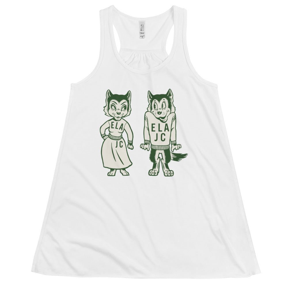 Vintage East Los Angeles College Women's Flowy Tank Top - 1950s Huskies in Love Art W Tank Top - rivalryweek