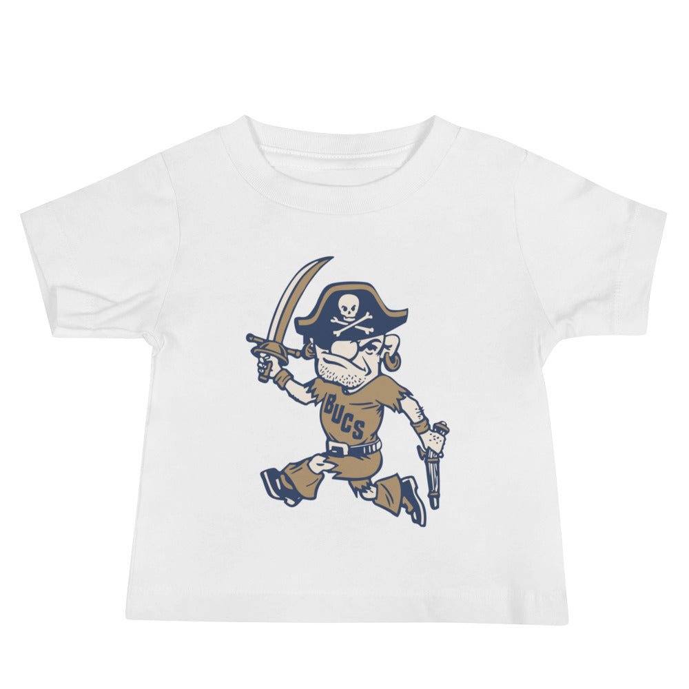 Vintage ETSU Mascot Baby T Shirt - 1950s Bouncing Bucs Art Baby Staple Tee - Rivalry Week