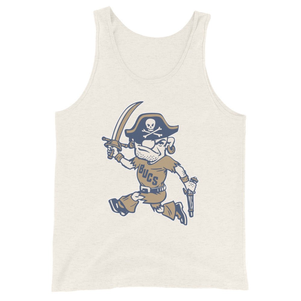 Vintage ETSU Mascot Men's Tank Top - 1950s Bouncing Bucs Art Mens Tank Top - Rivalry Week