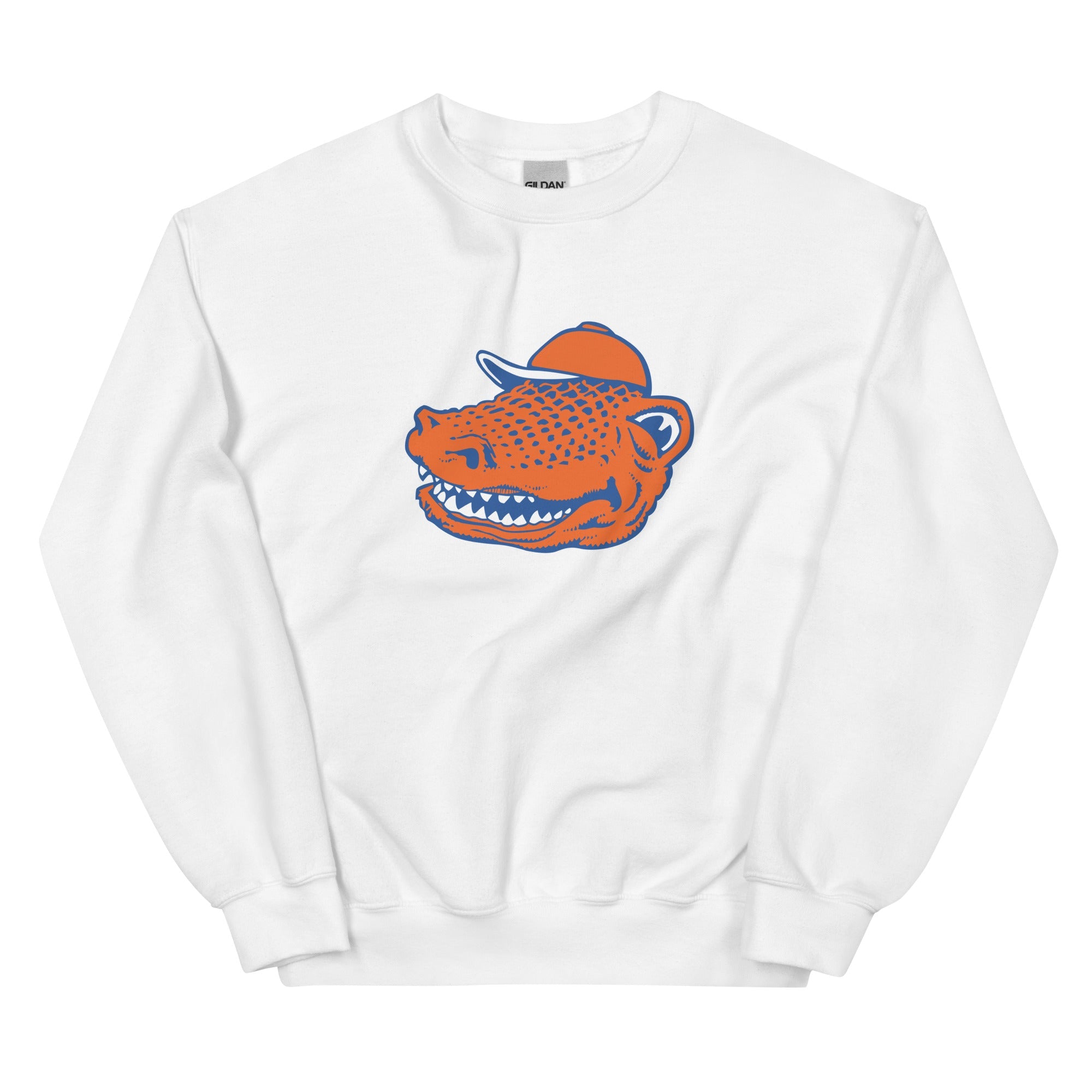 Vintage Florida Mascot Crew Neck Sweatshirt - 1950's Happy Gator Art - rivalryweek