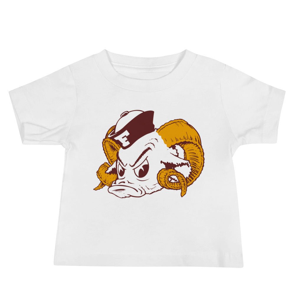 Vintage Fordham Shirt Baby T Shirt - 1940s Sailor Ram Art Baby Staple Tee - Rivalry Week