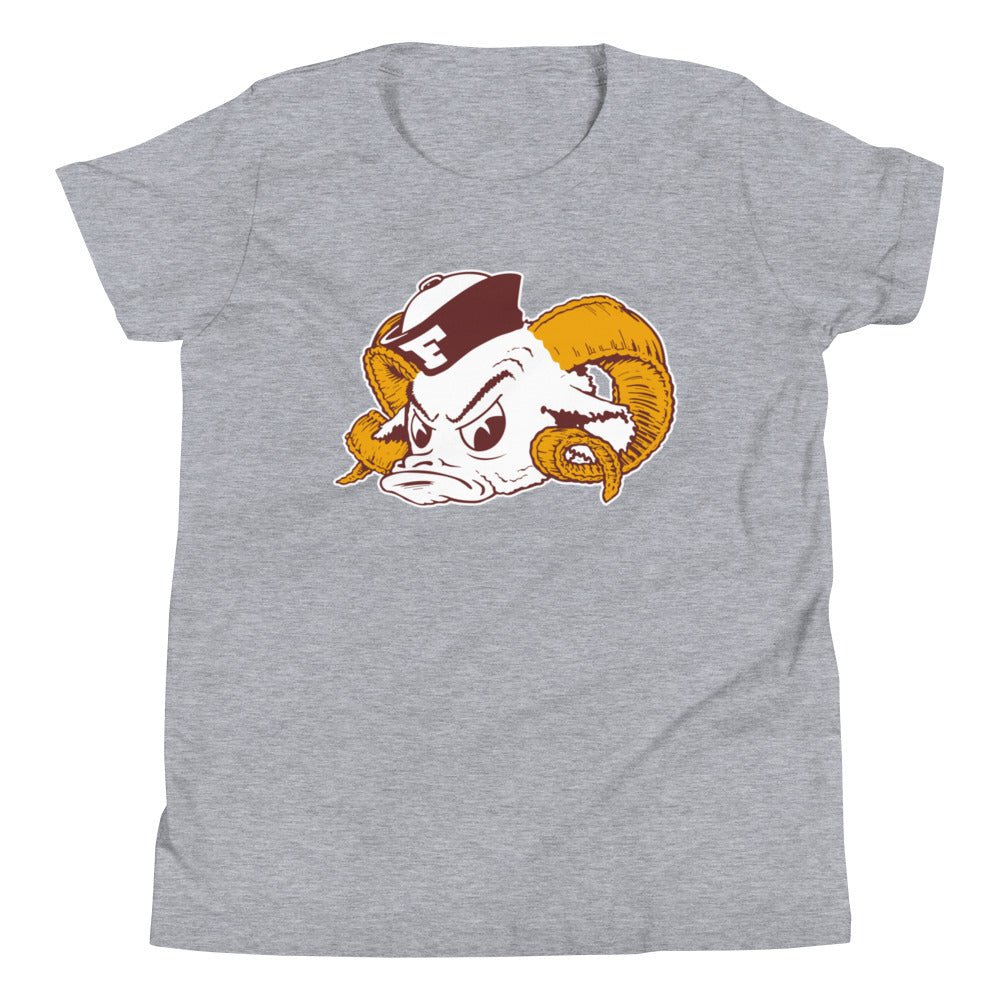 Vintage Fordham Shirt Kids Youth Shirt - 1940s Sailor Ram Art Youth Staple Tee - Rivalry Week