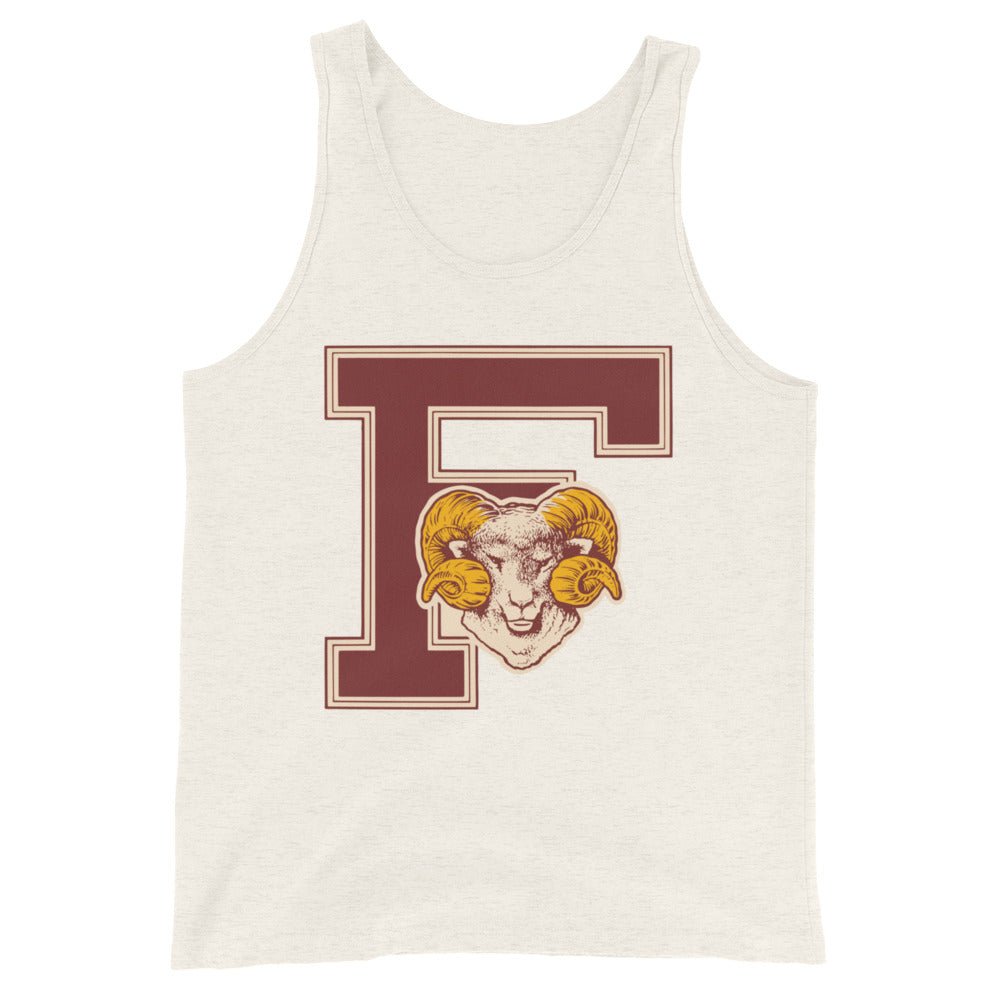 Vintage Fordham Shirt Men's Tank Top - 1940s Ram Mascot Art Mens Tank Top - Rivalry Week