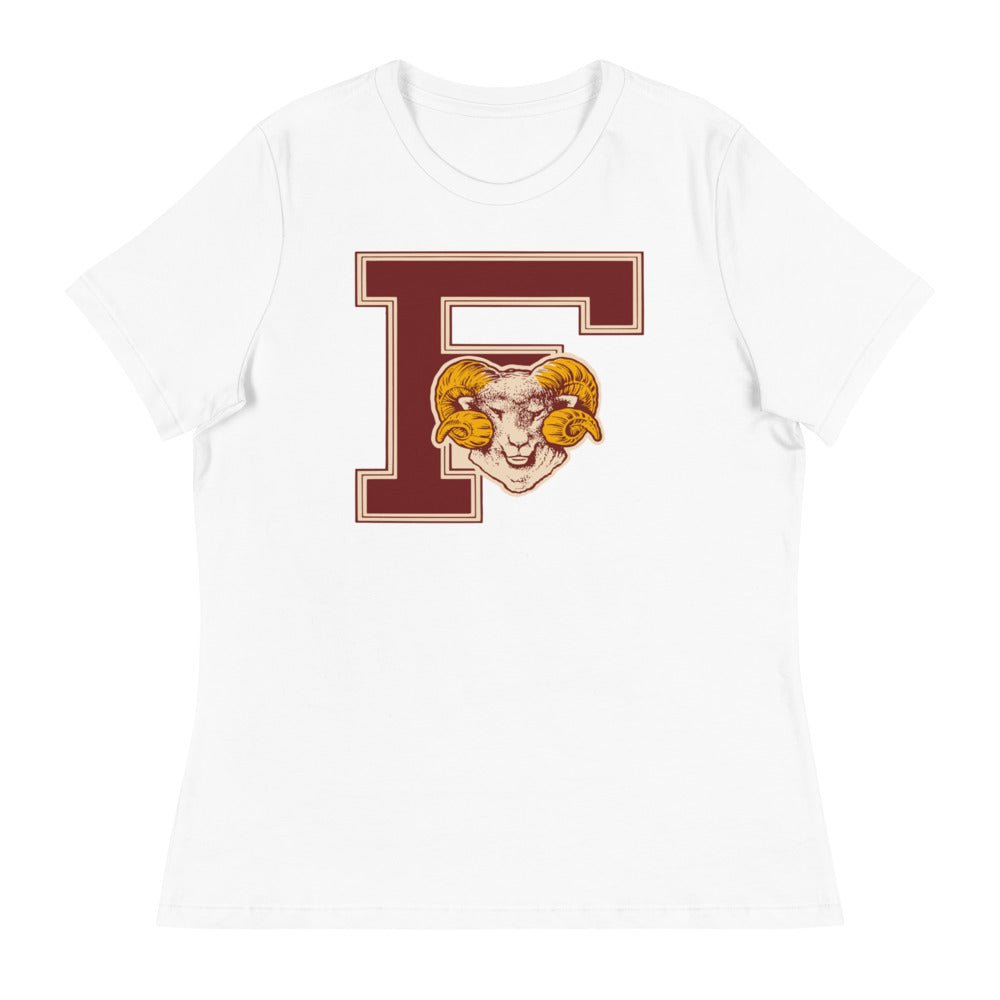 Vintage Fordham Shirt Women's Relaxed Shirt - 1940s Ram Mascot Art W Relaxed T Shirt - Rivalry Week