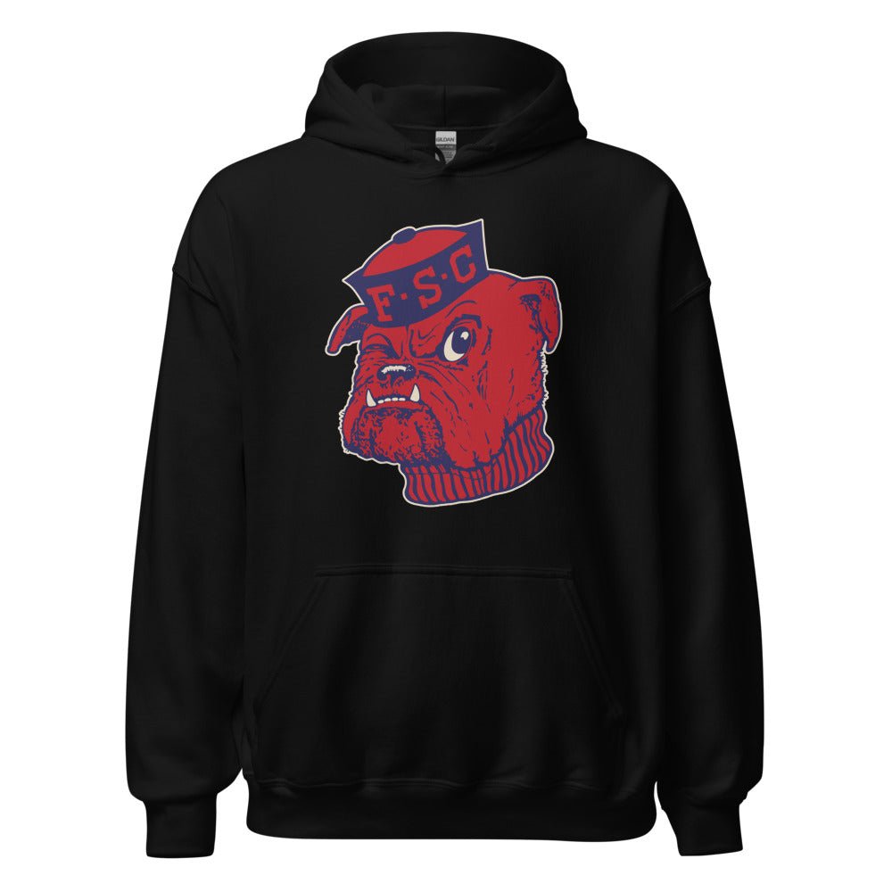 Vintage Fresno State Hoodie - 1950s Sailor Bulldog Art Hoodie - rivalryweek