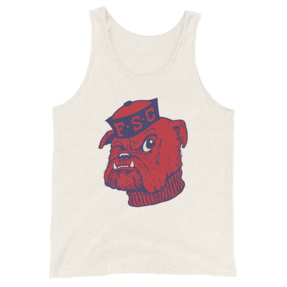 Vintage Fresno State Men's Tank Top - 1950s Sailor Bulldog Art Mens Tank Top - rivalryweek