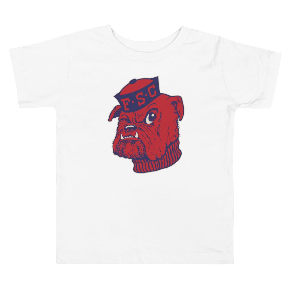 Vintage Fresno State Toddler T Shirt - 1950s Sailor Bulldog Art Toddler Staple Tee - rivalryweek