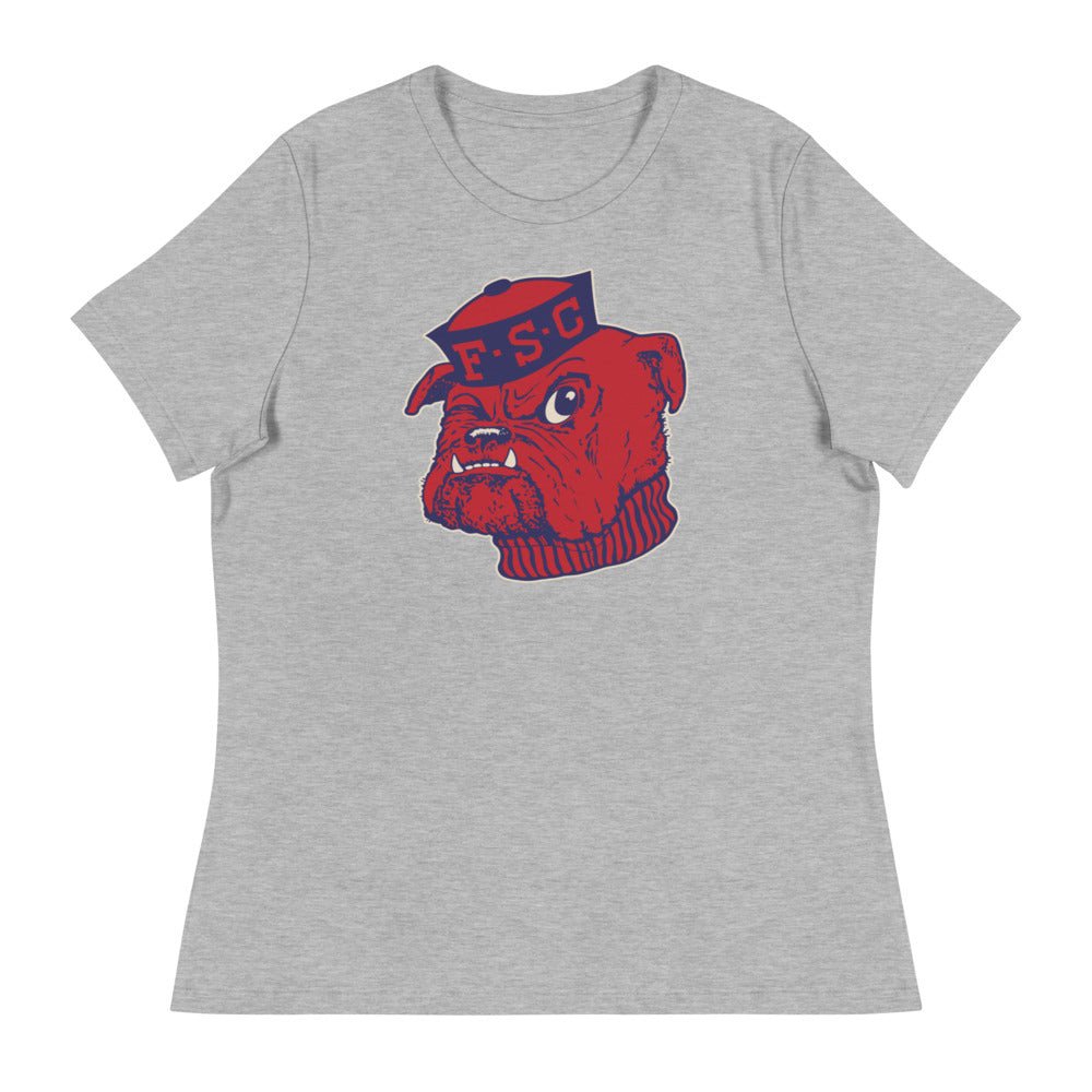 Vintage Fresno State Women's Relaxed Shirt - 1950s Sailor Bulldog Art W Relaxed T Shirt - rivalryweek