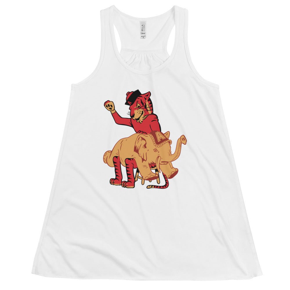 Vintage Funny Auburn Rivalry Women's Flowy Tank Top - 1960s Tigers vs. Alabama Art W Tank Top - Rivalry Week