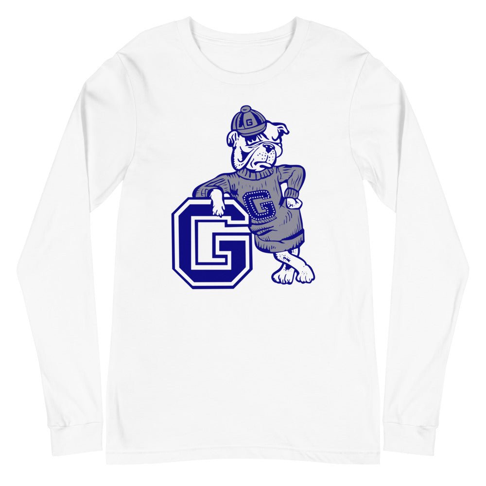 Vintage Georgetown Long Sleeve Shirt - 1950s Leaning Hoya Art Long Sleeve Shirt - rivalryweek