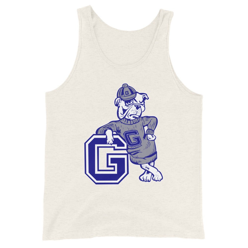 Vintage Georgetown Men's Tank Top - 1950s Leaning Hoya Art Mens Tank Top - rivalryweek