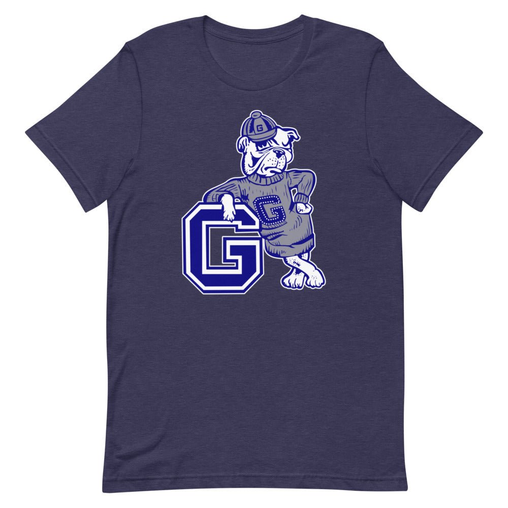 Vintage Georgetown Shirt - 1950s Leaning Hoya Art Shirt - rivalryweek