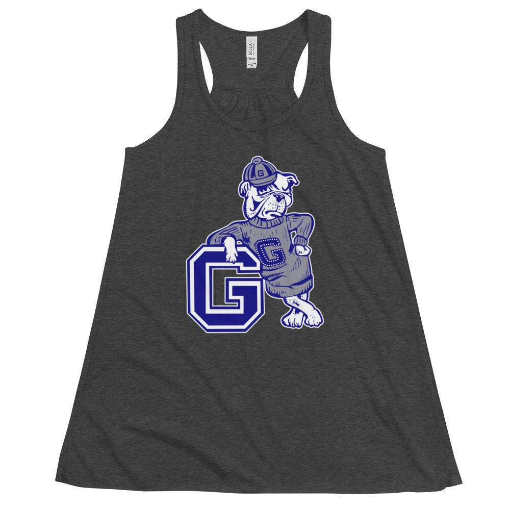 Vintage Georgetown Women's Flowy Tank Top - 1950s Leaning Hoya Art W Tank Top - rivalryweek