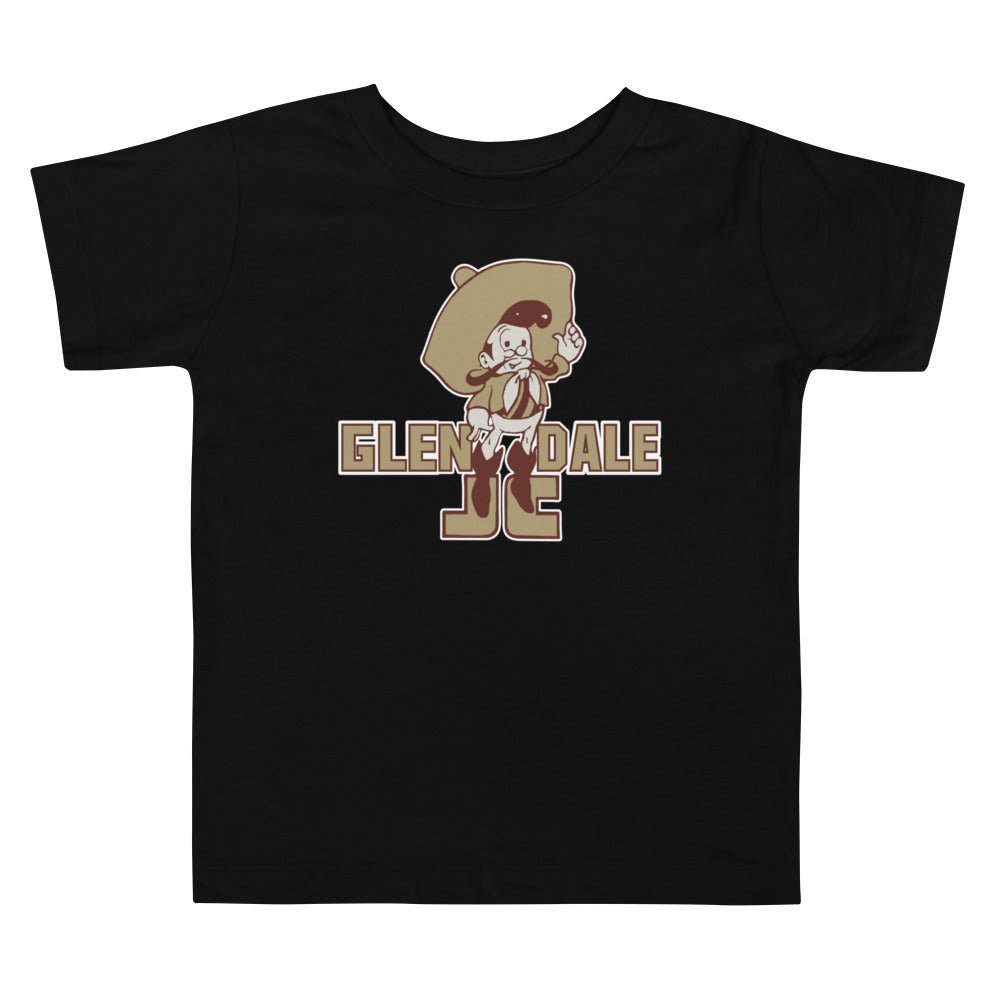 Vintage Glendale Community College Toddler T Shirt - 1930s Vaqueros Mascot Art Toddler Staple Tee - rivalryweek