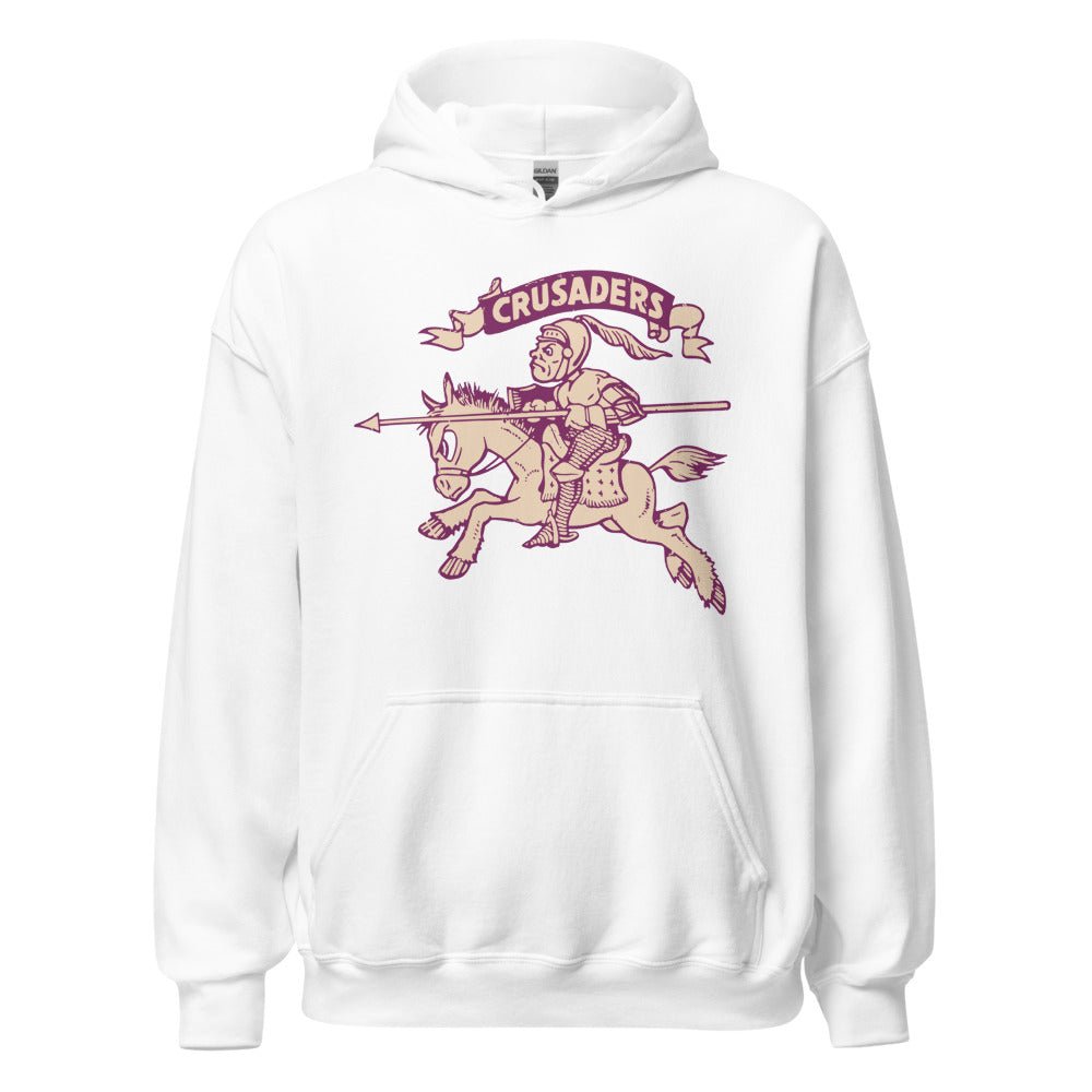 Vintage Holy Cross Mascot Hoodie - 1940s Crusaders Art Hoodie - Rivalry Week