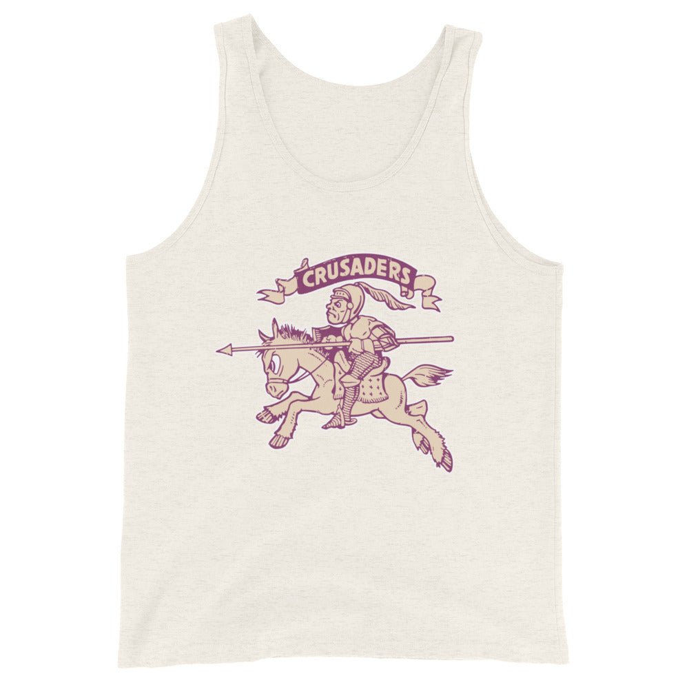 Vintage Holy Cross Mascot Men's Tank Top - 1940s Crusaders Art Mens Tank Top - Rivalry Week