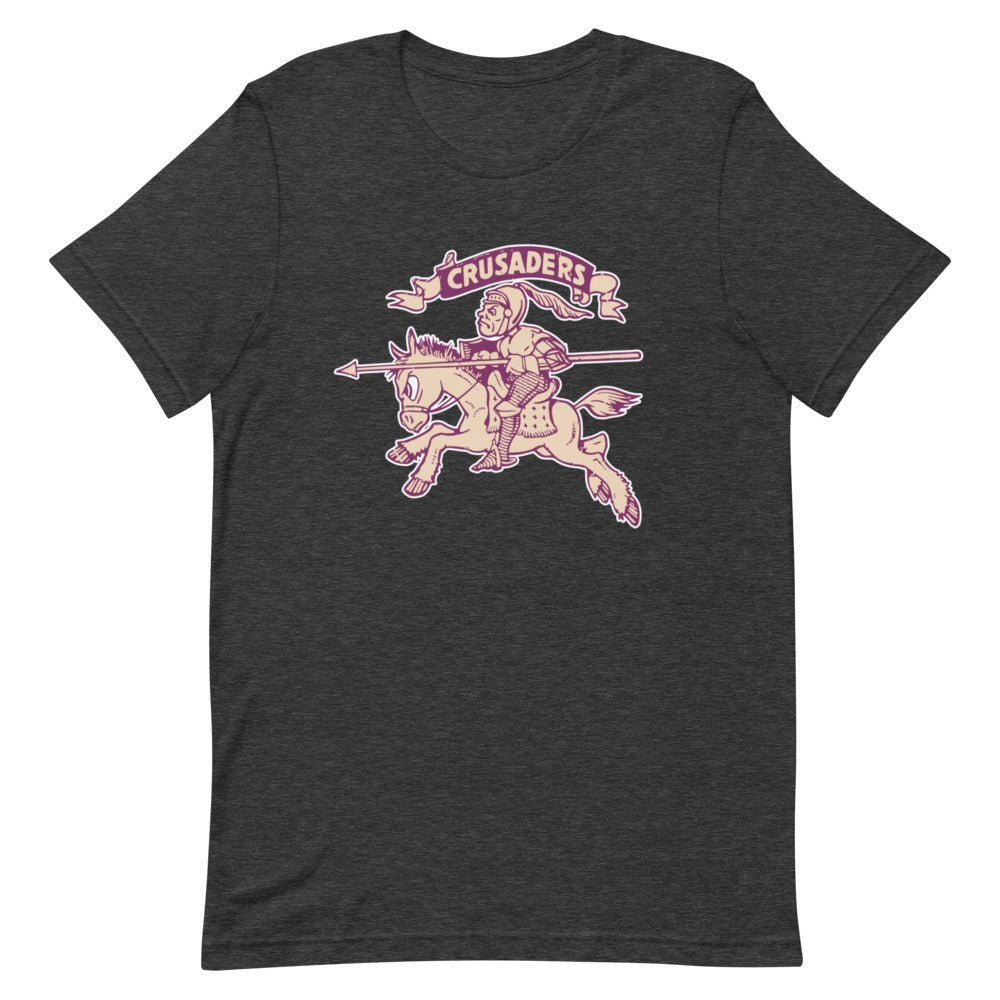 Vintage Holy Cross Mascot Shirt - 1940s Crusaders Art Shirt - Rivalry Week