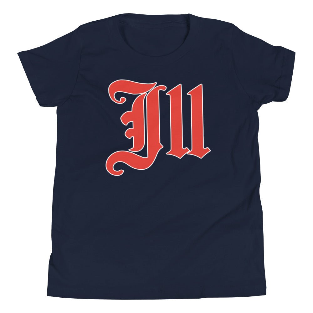 Vintage Illinois Kids Youth Shirt - 1940s Ill Illinis Art Youth Staple Tee - Rivalry Week