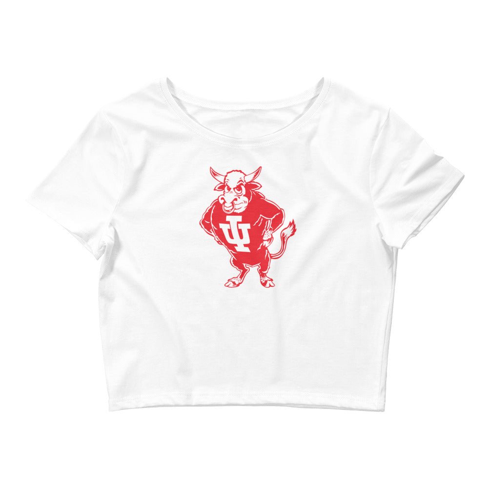 Vintage Indiana Mascot Art Crop Top Crop Top - rivalryweek