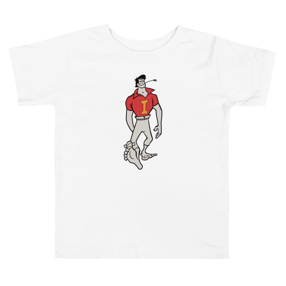 Vintage Indiana Mascot Toddler T Shirt - 1960s Barefoot Hoosier Art Toddler Staple Tee - rivalryweek