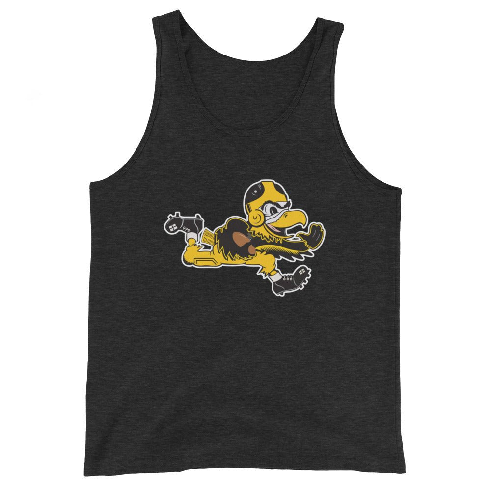 Vintage Iowa Football Hawkeye Men's Tank Top - 1945 Iowa Stiff Arm Art Mens Tank Top - rivalryweek