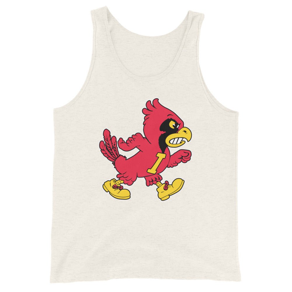 Vintage Iowa State Men's Tank Top - 1940s Marching Cardinal Art Mens Tank Top - Rivalry Week