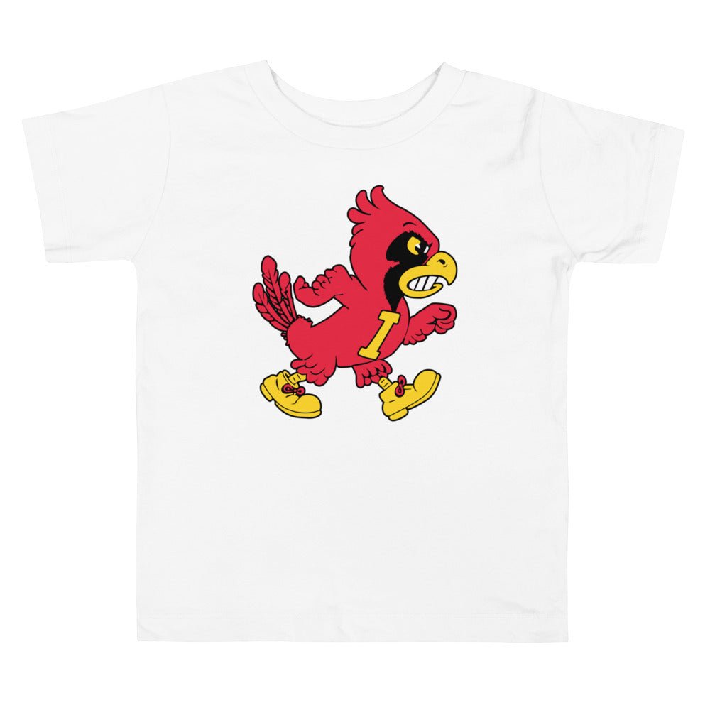 Vintage Iowa State Toddler T Shirt - 1940s Marching Cardinal Art Toddler Staple Tee - Rivalry Week