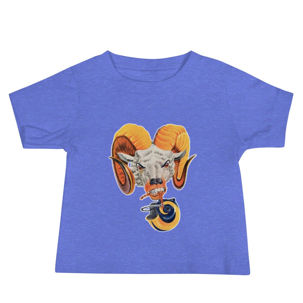 Vintage LA Rams Baby T Shirt - 1960 Ram Head Art Baby Staple Tee - Rivalry Week