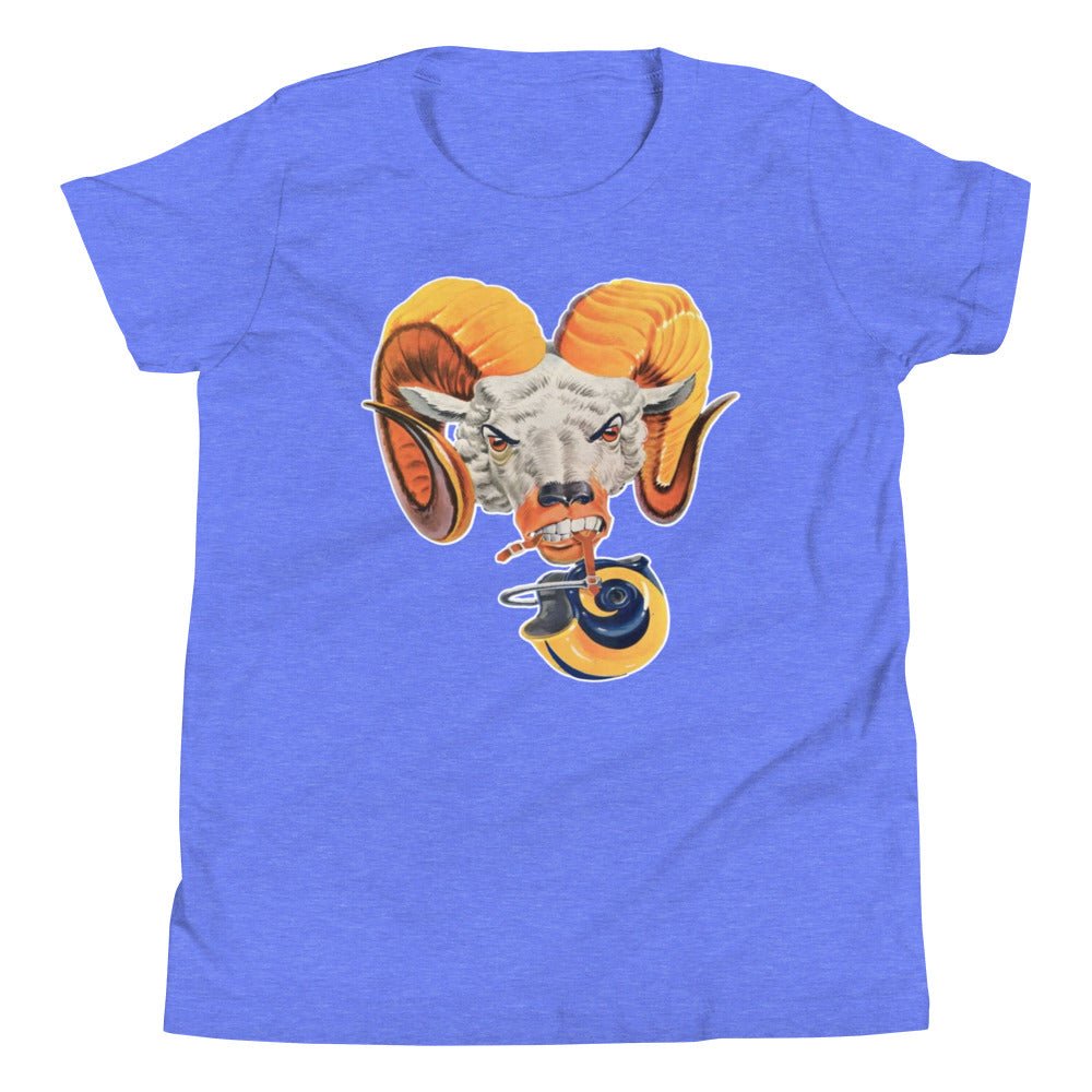 Vintage LA Rams Kids Youth Shirt - 1960 Ram Head Art Youth Staple Tee - Rivalry Week