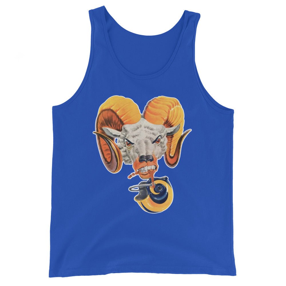 Vintage LA Rams Men's Tank Top - 1960 Ram Head Art Mens Tank Top - Rivalry Week