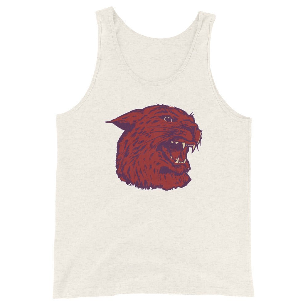 Vintage Linfield Men's Tank Top - 1940s Roaring Wildcat Art Mens Tank Top - Rivalry Week