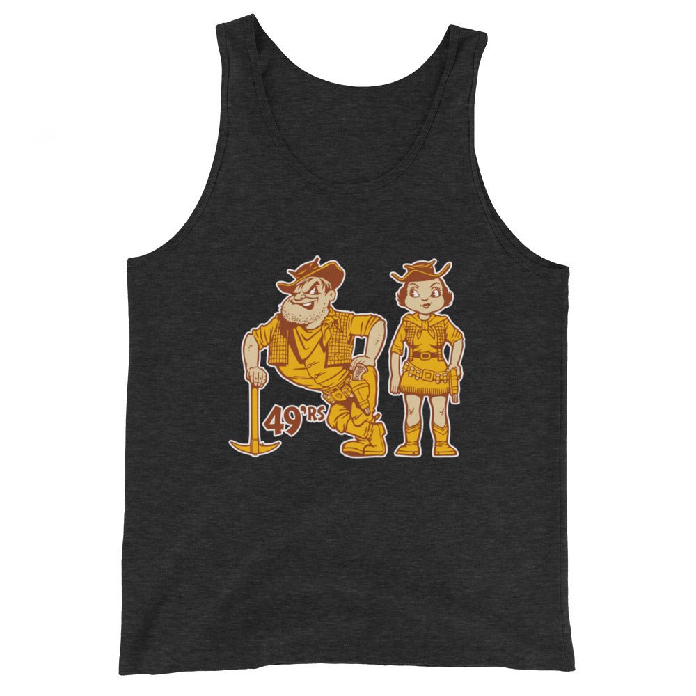 Vintage Long Beach State Men's Tank Top - 1950s Couple of 49ers Art Mens Tank Top - Rivalry Week