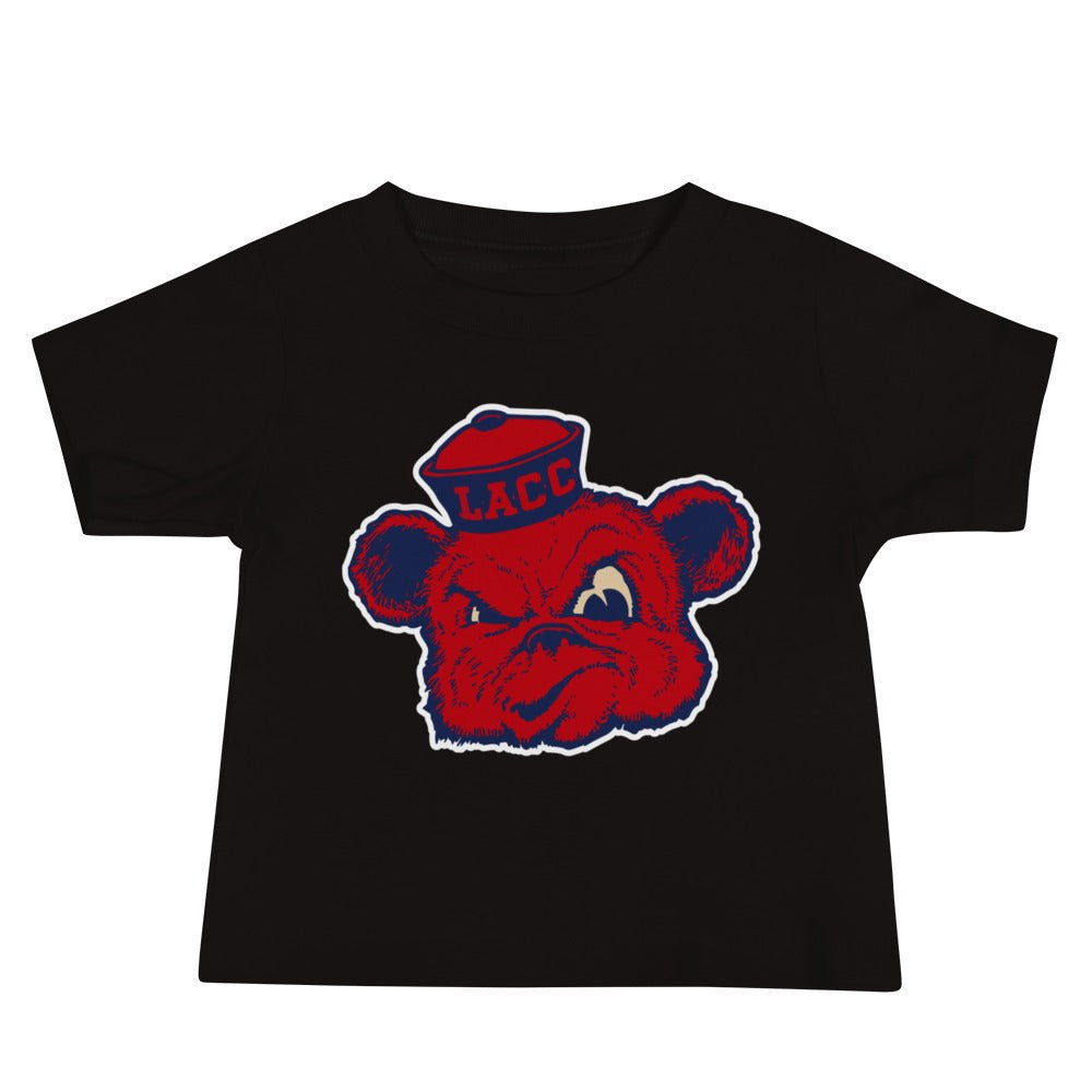 Vintage Los Angeles City College Baby T Shirt - 1940s Sailor Bear Art Baby Staple Tee - rivalryweek