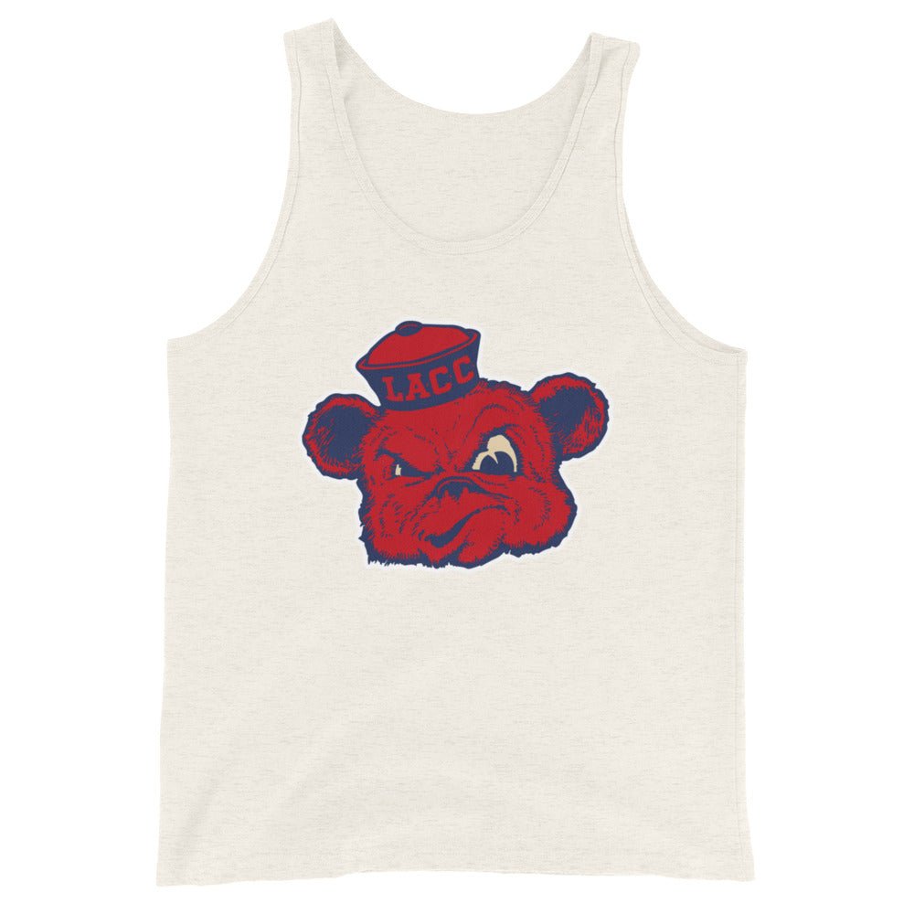 Vintage Los Angeles City College Men's Tank Top - 1940s Sailor Bear Art Mens Tank Top - rivalryweek