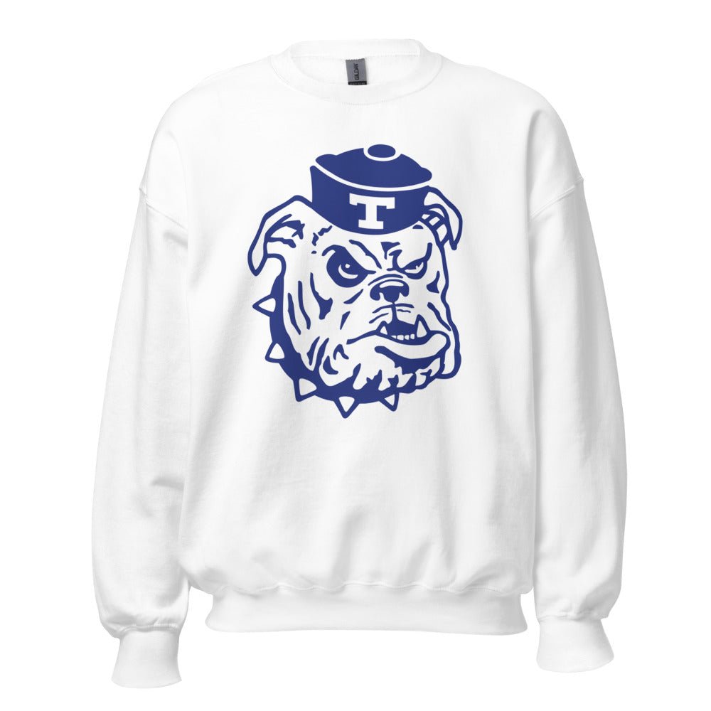 Vintage Louisiana Tech Crew Neck Sweatshirt - 1966 Bulldog Sailor Mascot Art Sweatshirt - rivalryweek