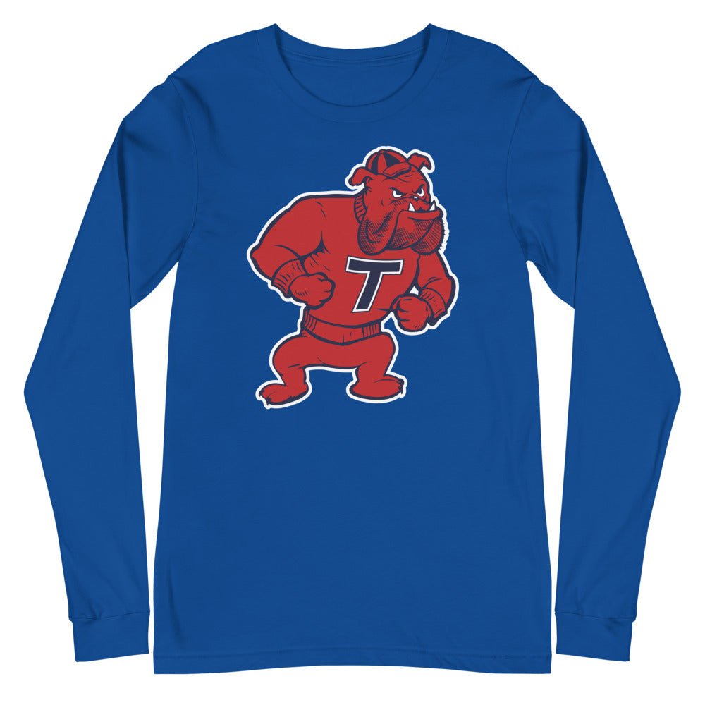 Vintage Louisiana Tech Long Sleeve Shirt - 1950s Varsity T Bulldog Art Long Sleeve Shirt - rivalryweek