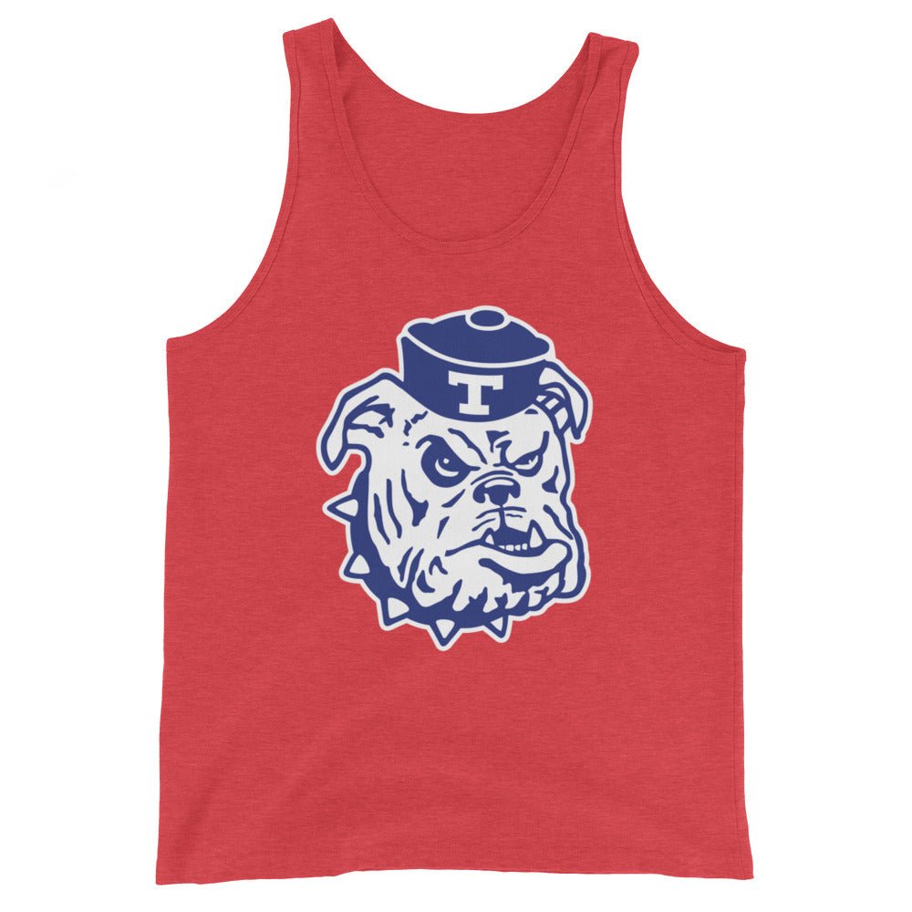 Vintage Louisiana Tech Men's Tank Top - 1966 Bulldog Sailor Mascot Art Mens Tank Top - rivalryweek