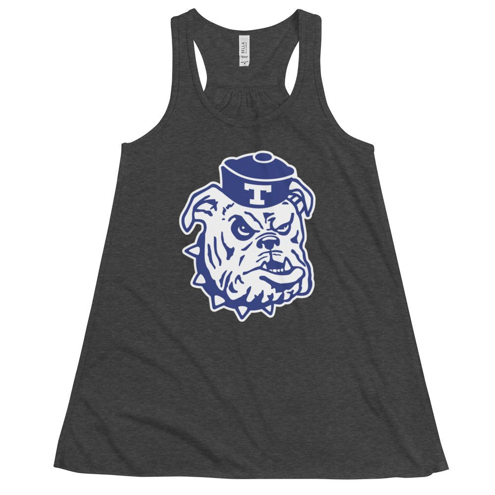 Vintage Louisiana Tech Women's Flowy Tank Top - 1966 Bulldog Sailor Mascot Art W Tank Top - rivalryweek