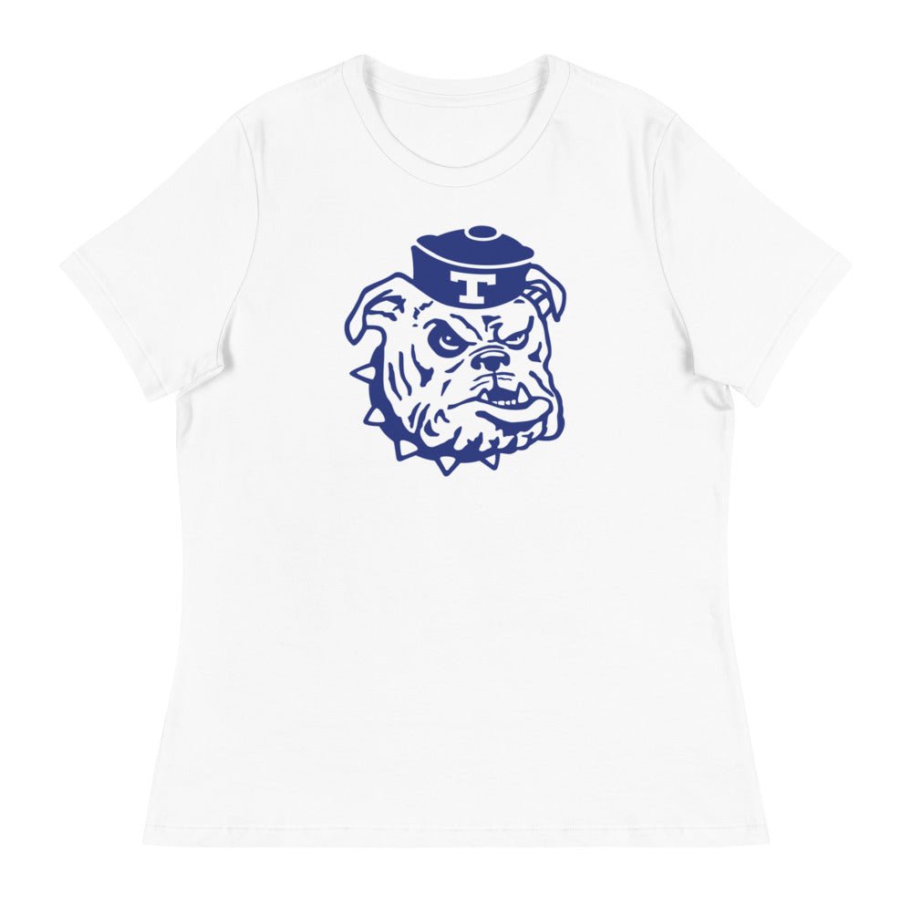 Vintage Louisiana Tech Women's Relaxed Shirt - 1966 Bulldog Sailor Mascot Art W Relaxed T Shirt - rivalryweek