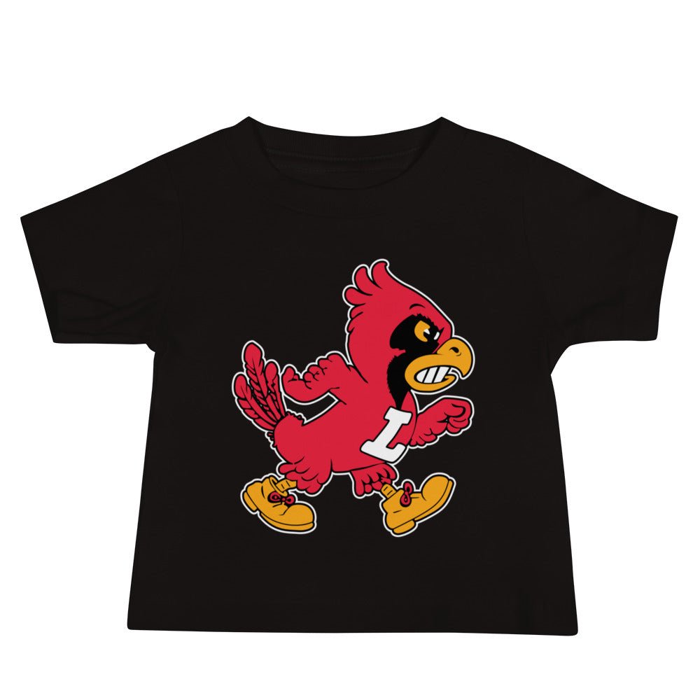 Vintage Louisville Baby T Shirt - 1940s Marching Cardinal Mascot Art Baby Staple Tee - rivalryweek