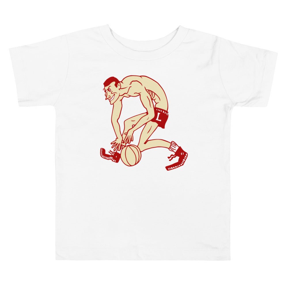 Vintage Louisville Basketball - 1940s Cardinal Dribble Art Toddler Staple Tee - Rivalry Week