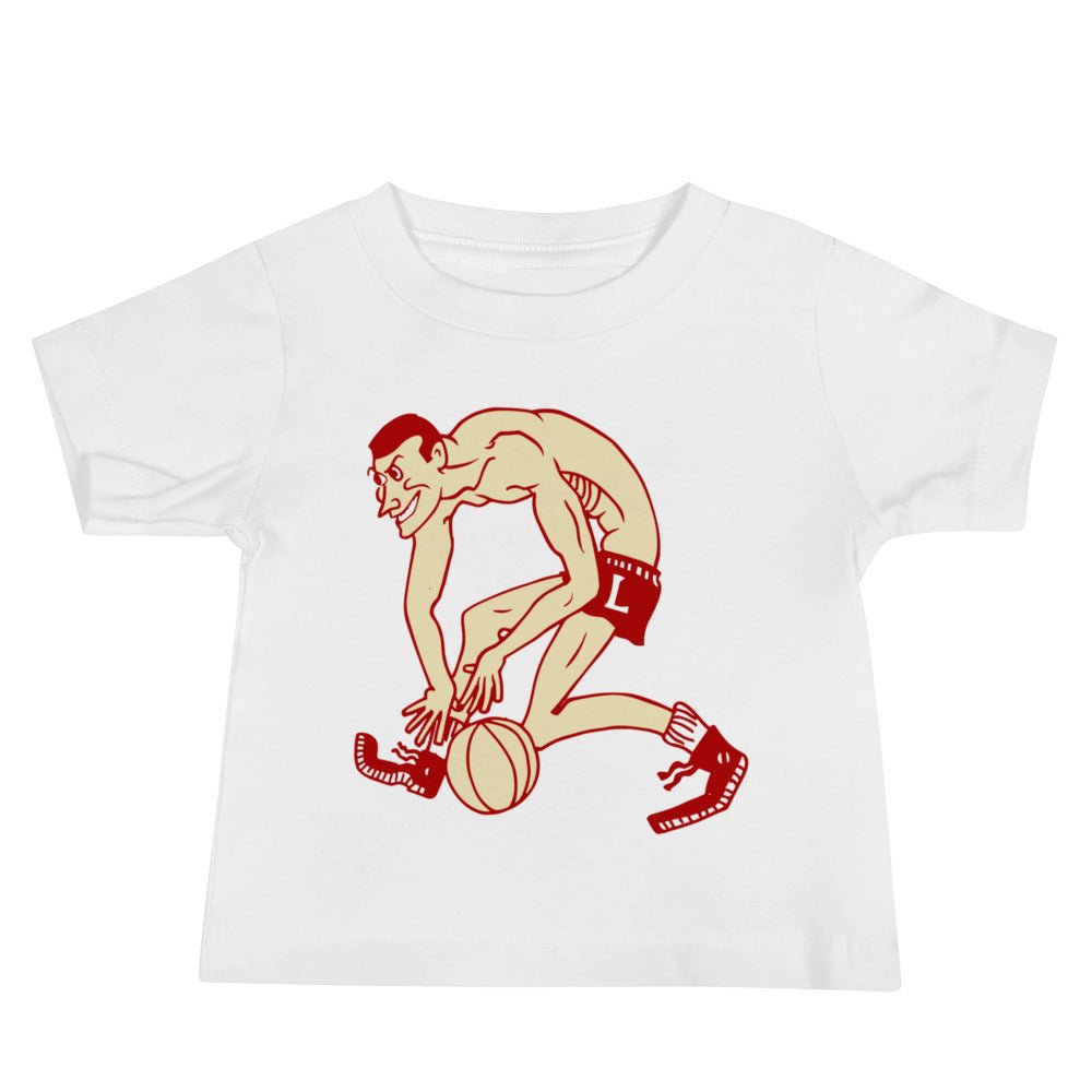 Vintage Louisville Basketball Baby T Shirt - 1940s Cardinal Dribble Art Baby Staple Tee - Rivalry Week