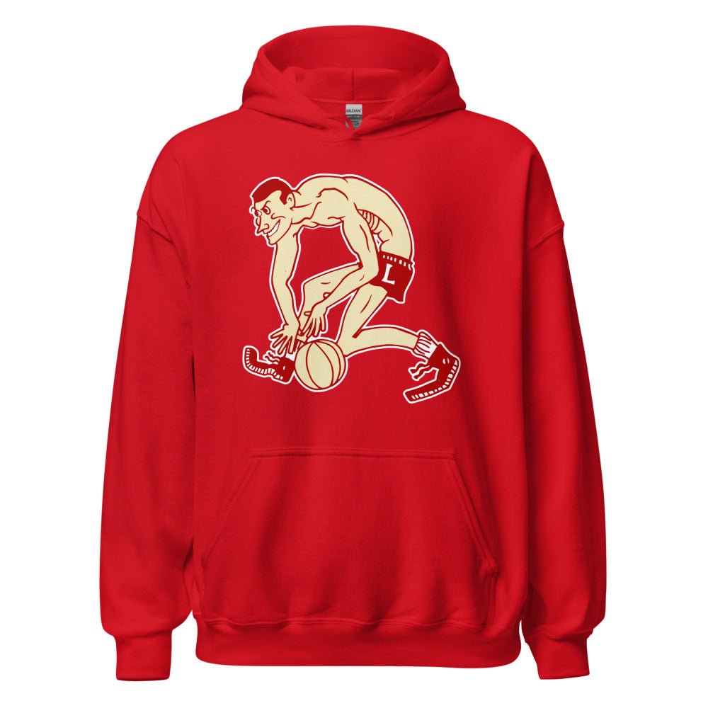 Vintage Louisville Basketball Hoodie - 1940s Cardinal Dribble Art Hoodie - Rivalry Week