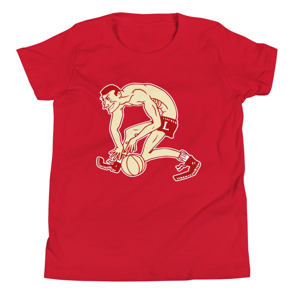 Vintage Louisville Basketball Kids Youth Shirt - 1940s Cardinal Dribble Art Youth Staple Tee - Rivalry Week