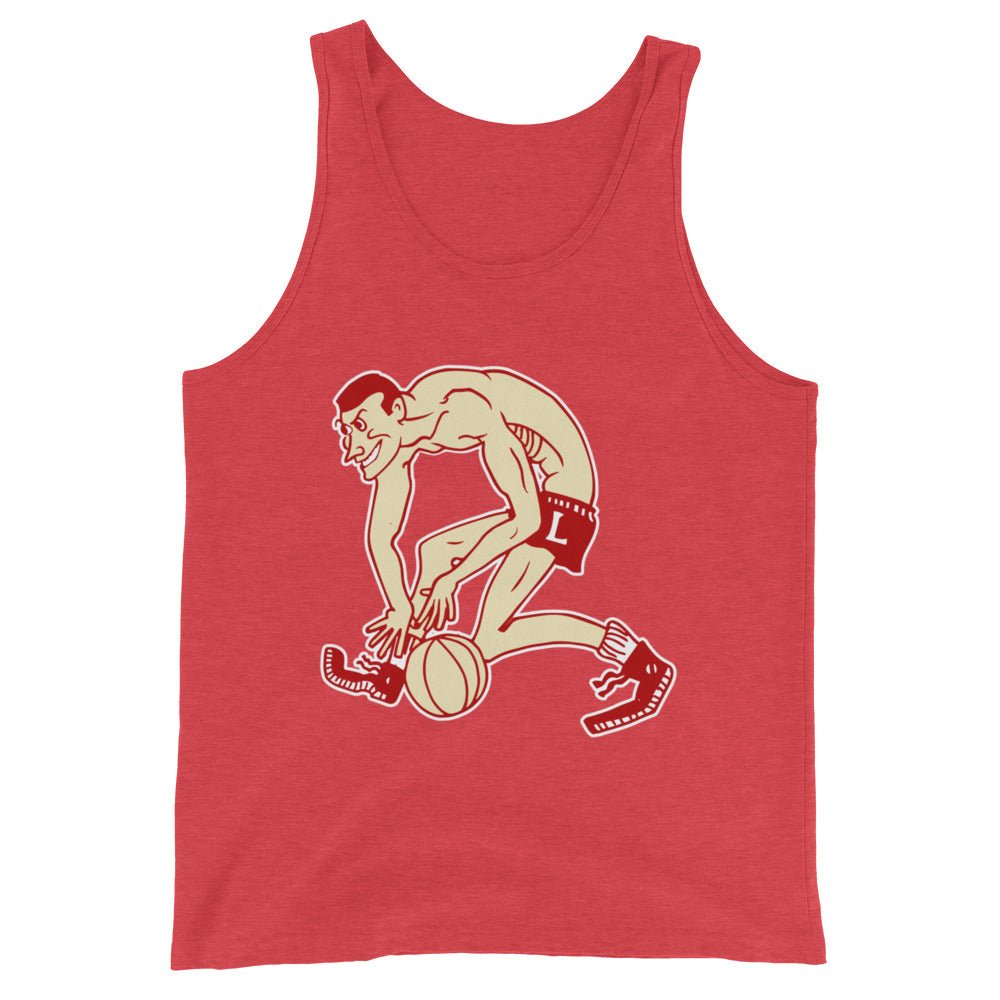 Vintage Louisville Basketball Men's Tank Top - 1940s Cardinal Dribble Art Mens Tank Top - Rivalry Week