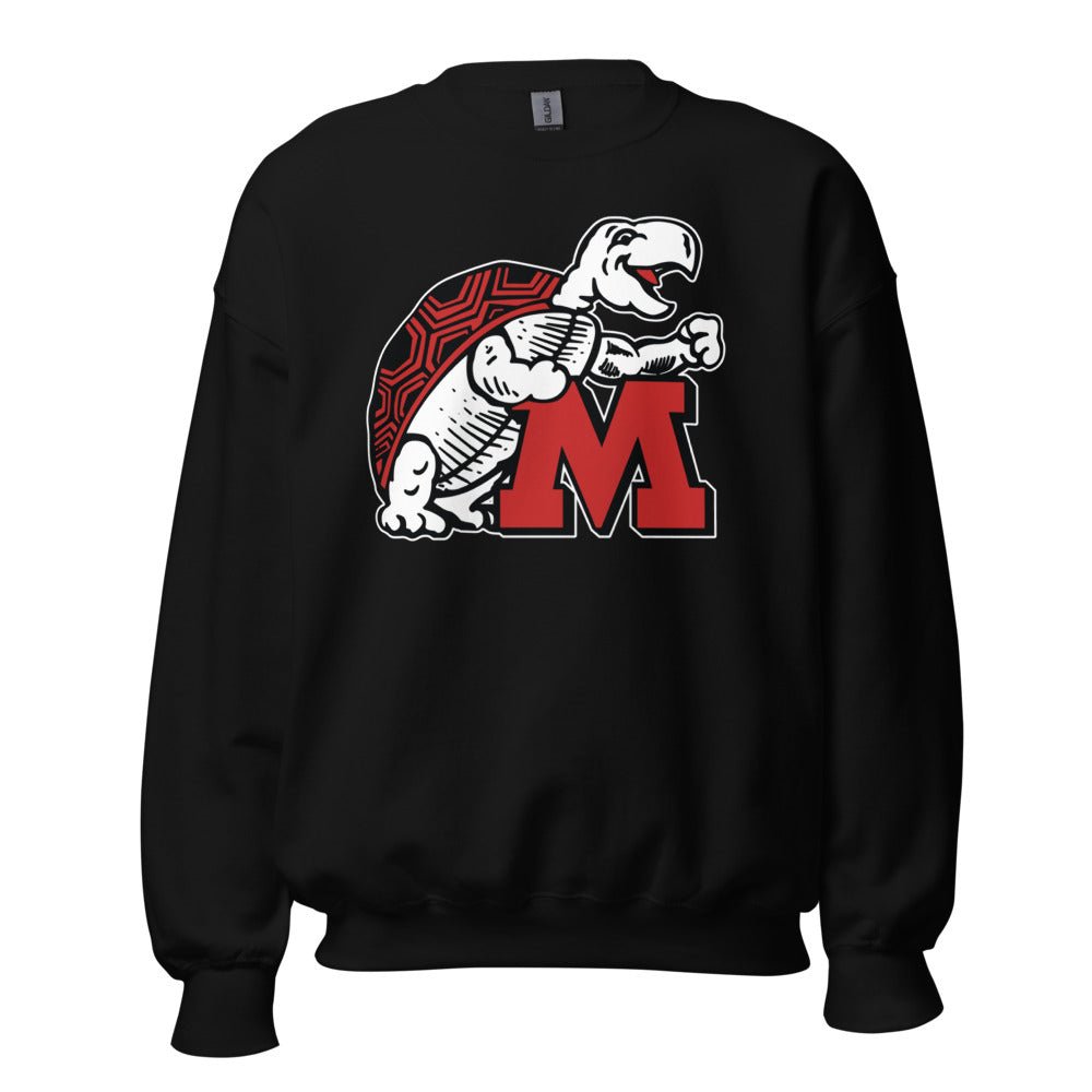 Vintage Maryland Crew Neck Sweatshirt - 1933 Happy Terrapin Art Sweatshirt - rivalryweek