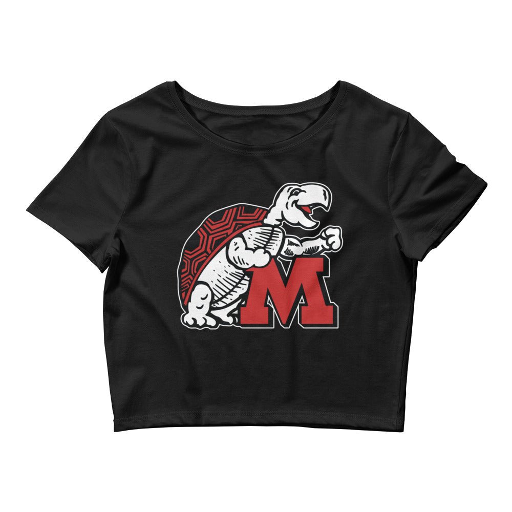 Vintage Maryland Crop Top - 1933 Happy Terrapin Art Crop Top - rivalryweek